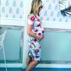 Asos maternity midi floral dress